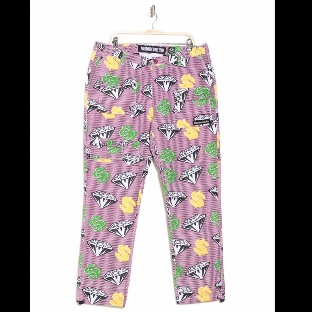Billionaire Boys Club BB DOLLAR Cargo Pants Bleach White 811-7107 NWT
